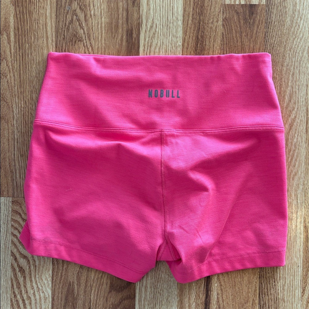 Nobull Ribbed Pink Shorts - Picture 5 of 5